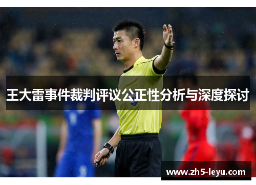 王大雷事件裁判评议公正性分析与深度探讨